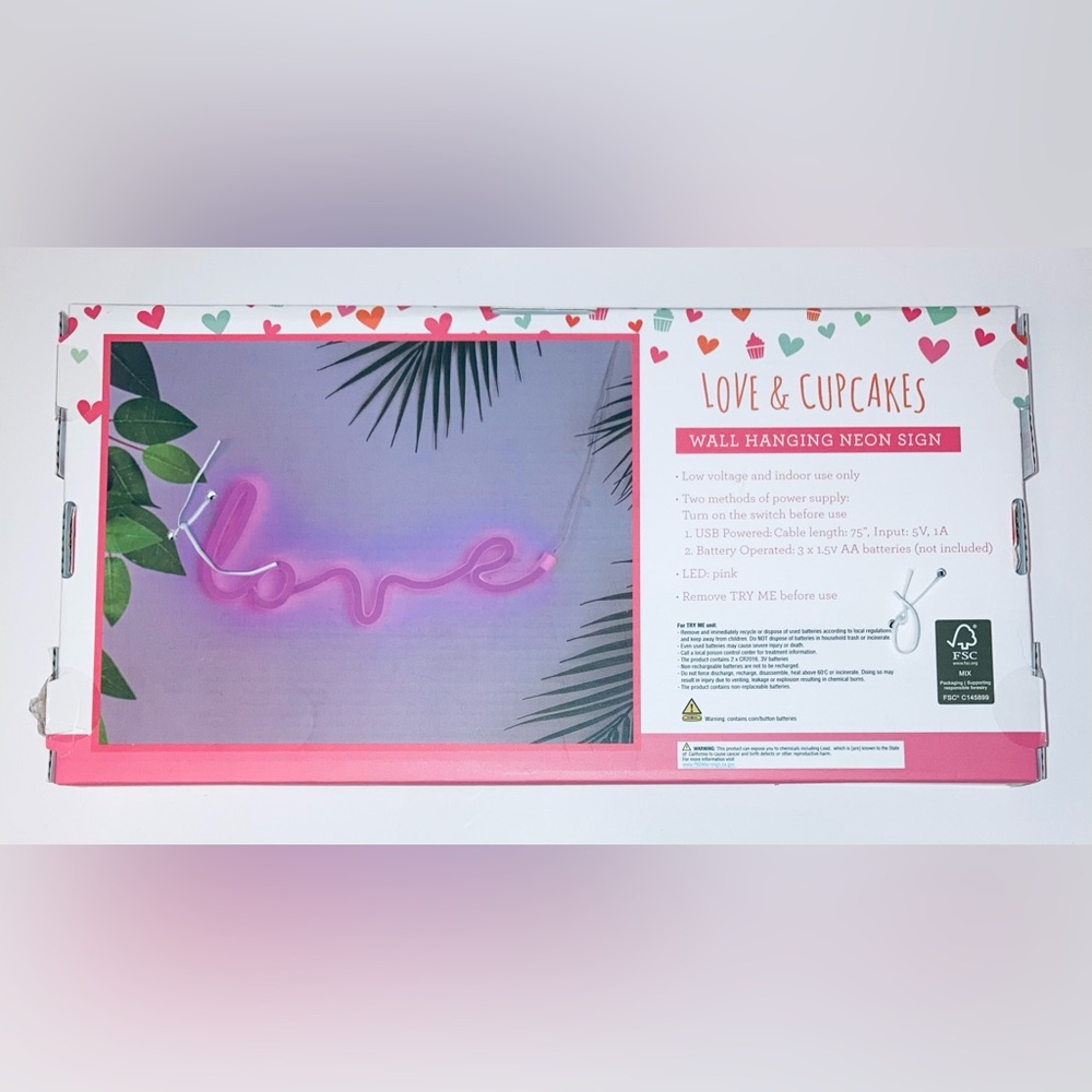 LED Neon Love Sign - NEW! - Picture 4 of 4